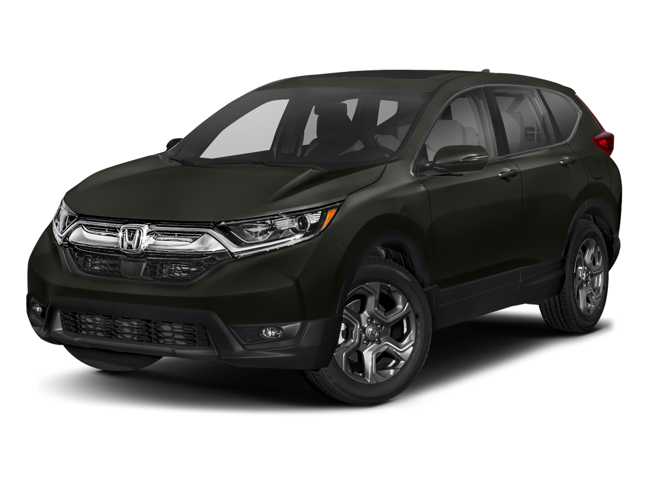 2018 Honda CR-V EX-L in Dark Olive Metallic — front three-quarter view