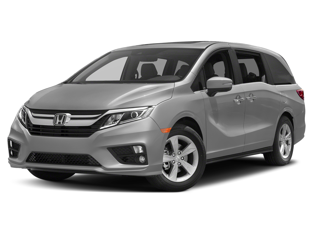 2018 Honda Odyssey EX-L in Lunar Silver Metallic — front three-quarter view