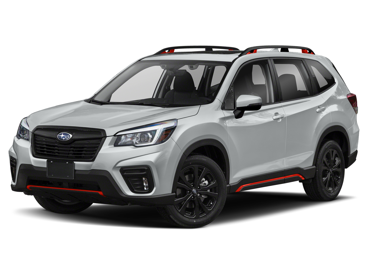 2021 Subaru Forester Sport in Ice Silver Metallic — front three-quarter view
