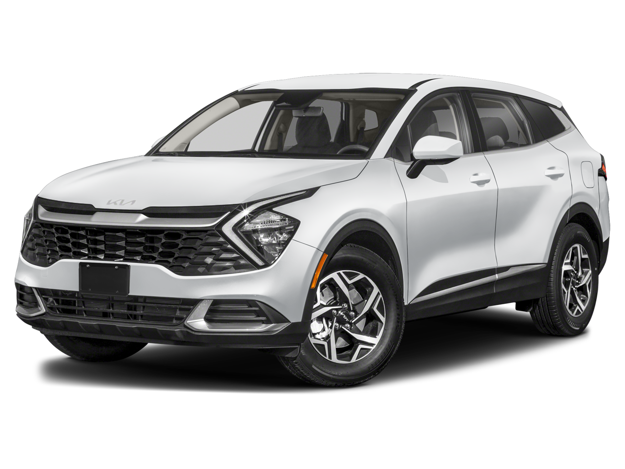 2023 Kia Sportage LX in Gravity Gray — front three-quarter view