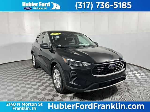 2023 Ford Escape Active in Agate Black — front three-quarter view