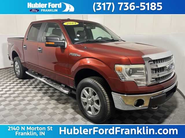 2014 Ford F-150 XLT in Sunset Metallic — front three-quarter view