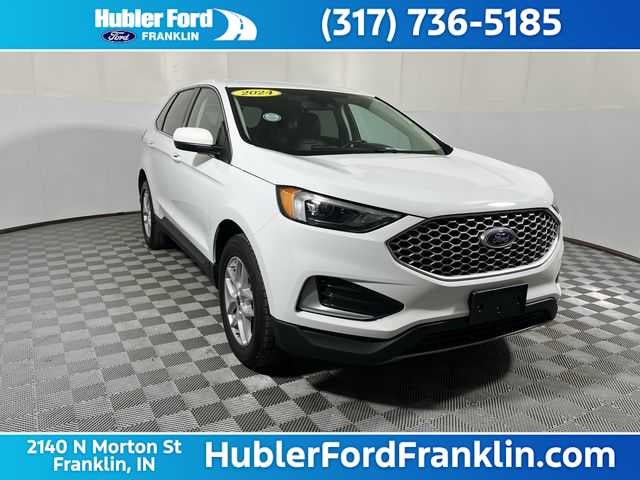 2024 Ford Edge SEL in Oxford White — front three-quarter view