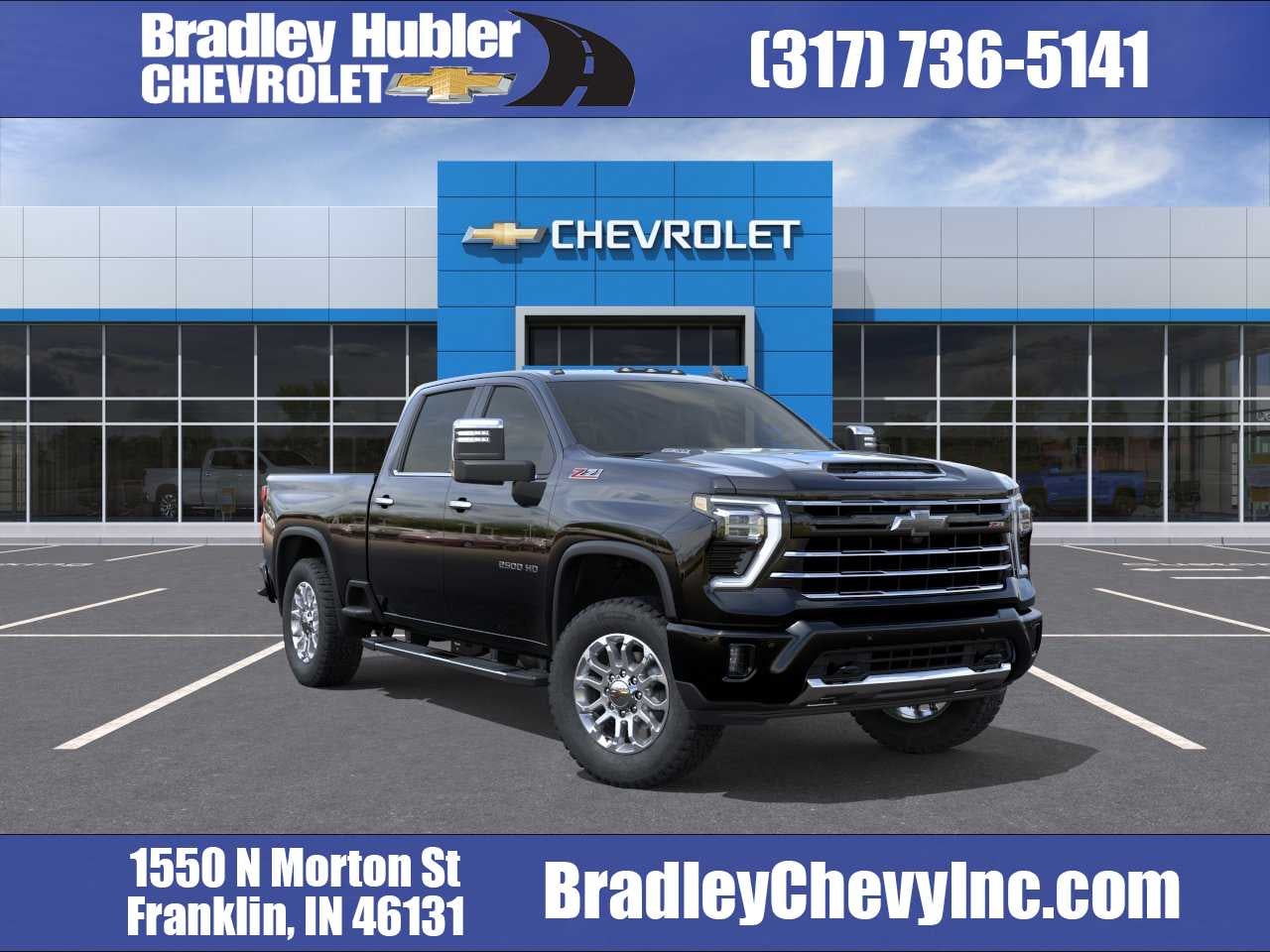 2026 Chevrolet Silverado 2500 HD LTZ in Black — front three-quarter view