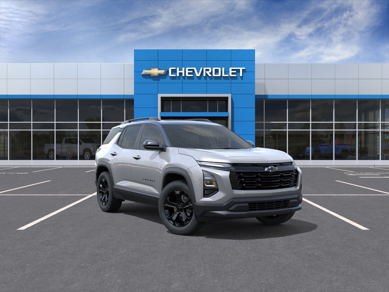 2027 Chevrolet Equinox FWD LT in Sterling Gray Metallic — front three-quarter view