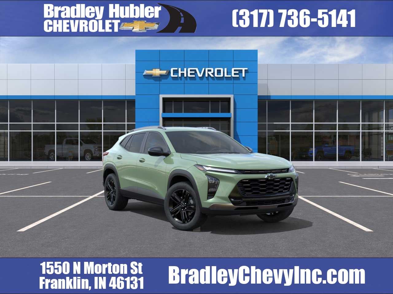 2026 Chevrolet Trax ACTIV in Cacti Green — front three-quarter view