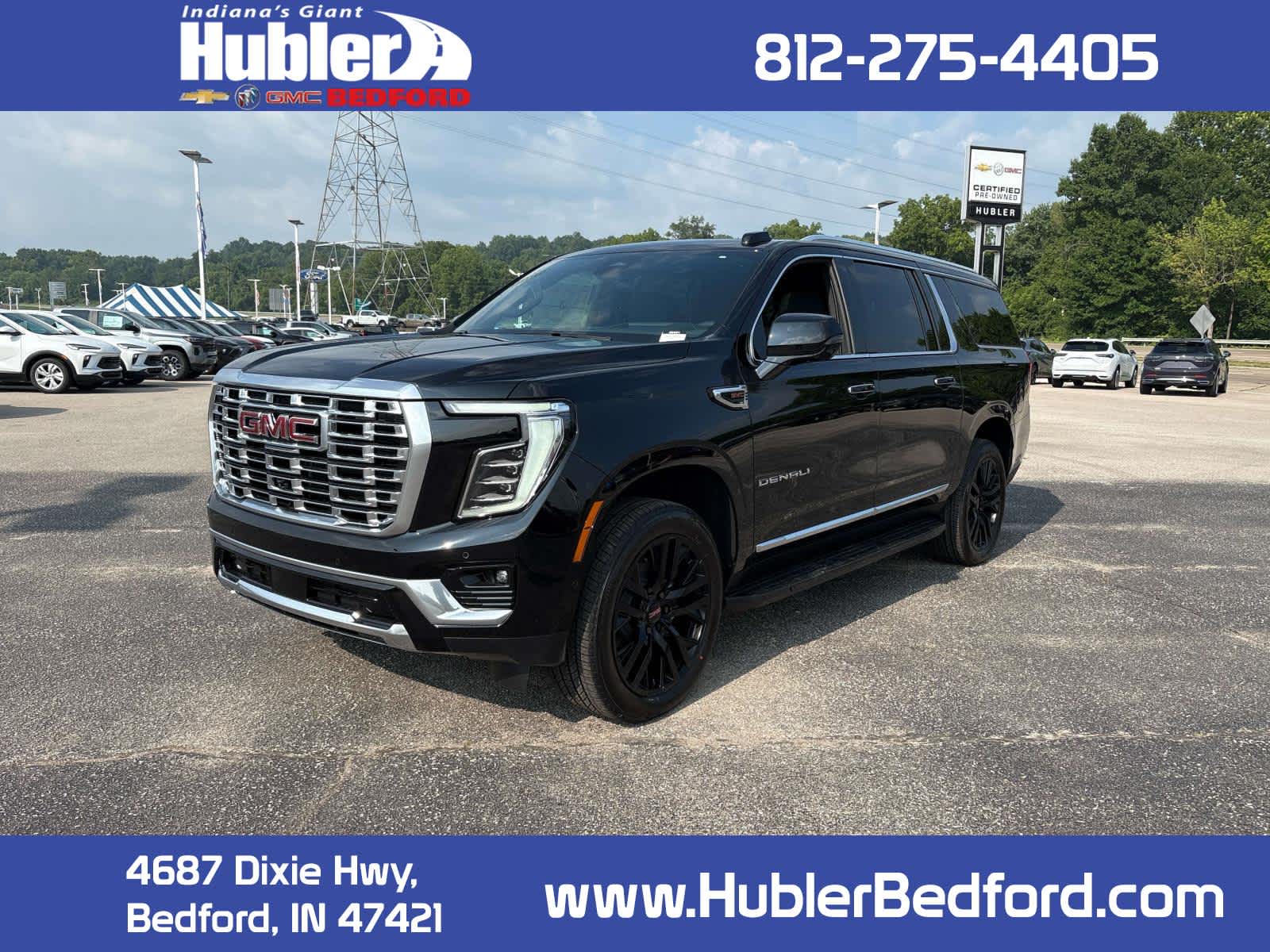2026 GMC Yukon XL Denali in Onyx Black — front three-quarter view