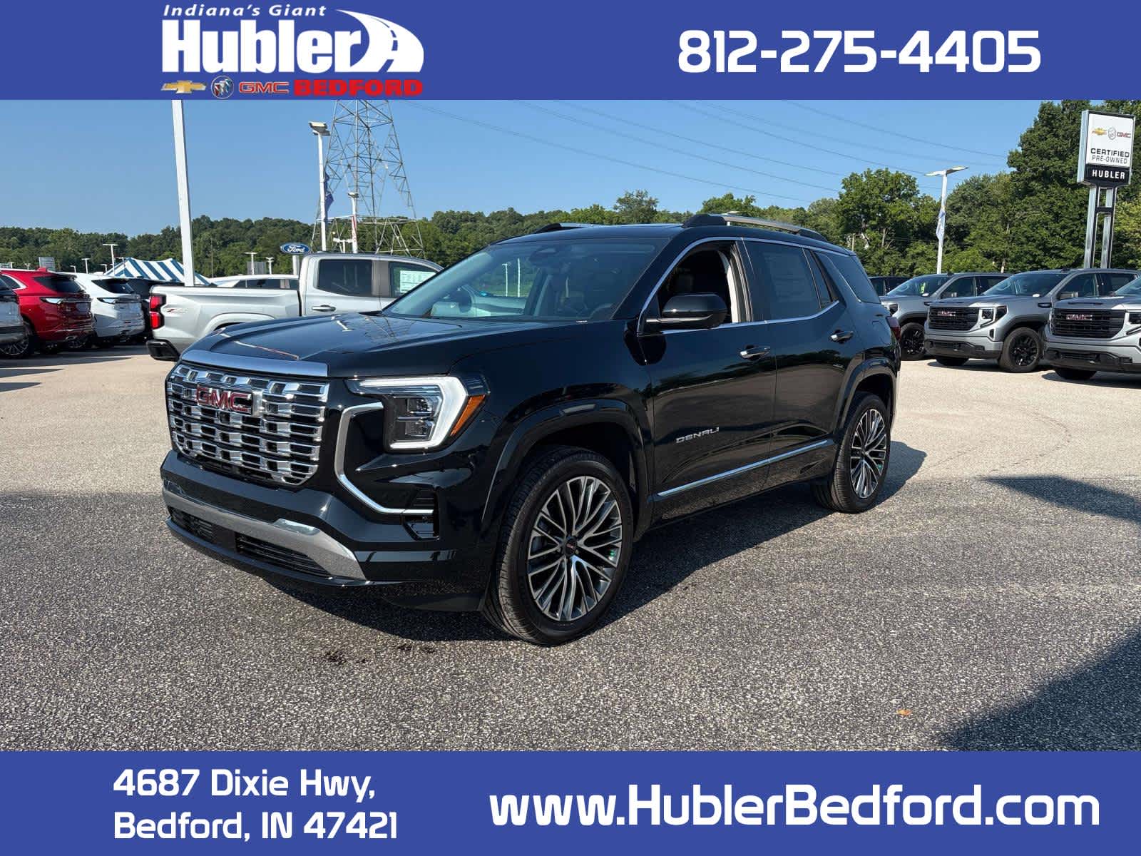 2026 GMC Terrain Denali in Ebony Twilight Metallic — front three-quarter view