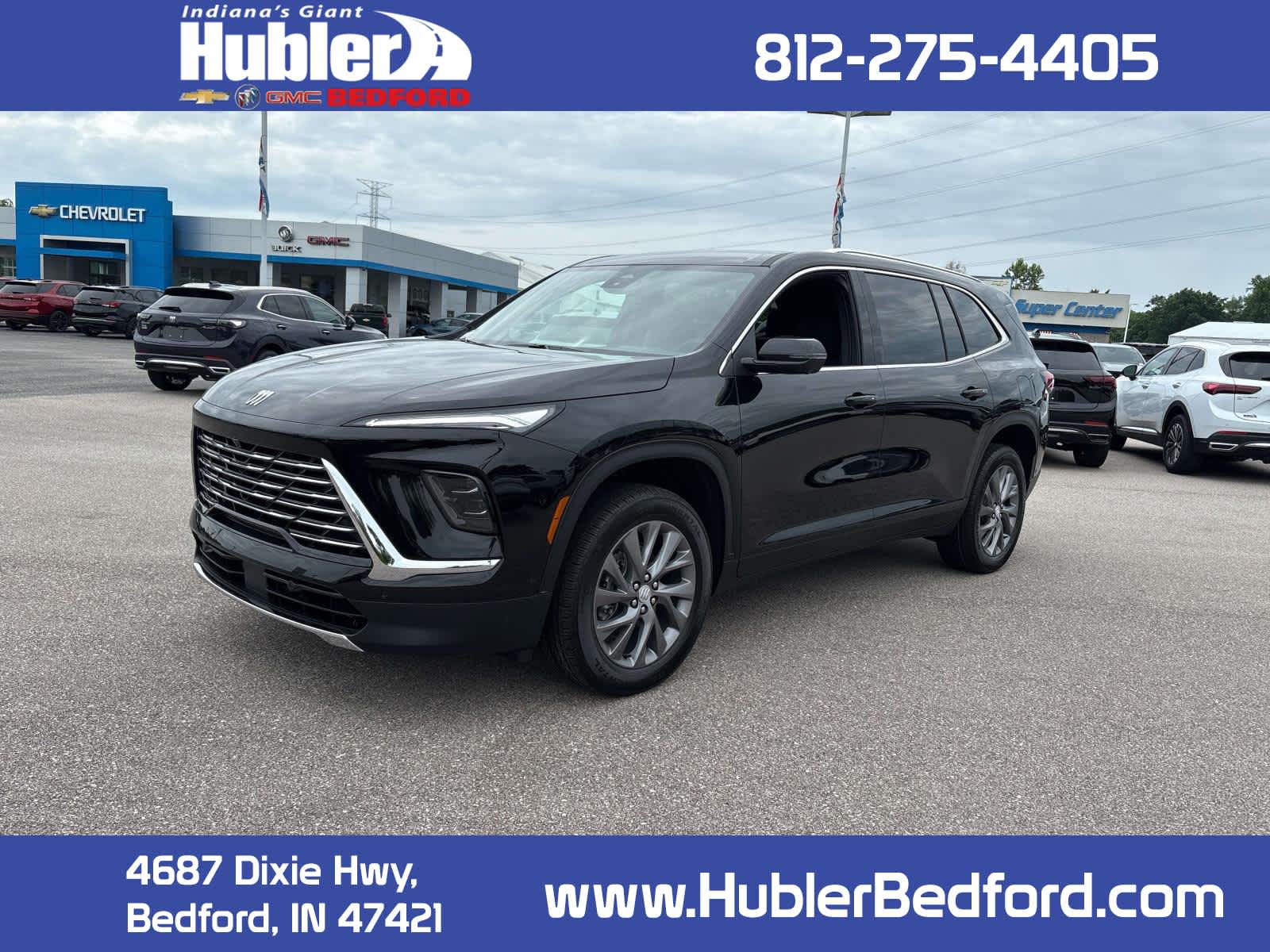 2026 Buick Enclave Preferred in Ebony Twilight Metallic — front three-quarter view