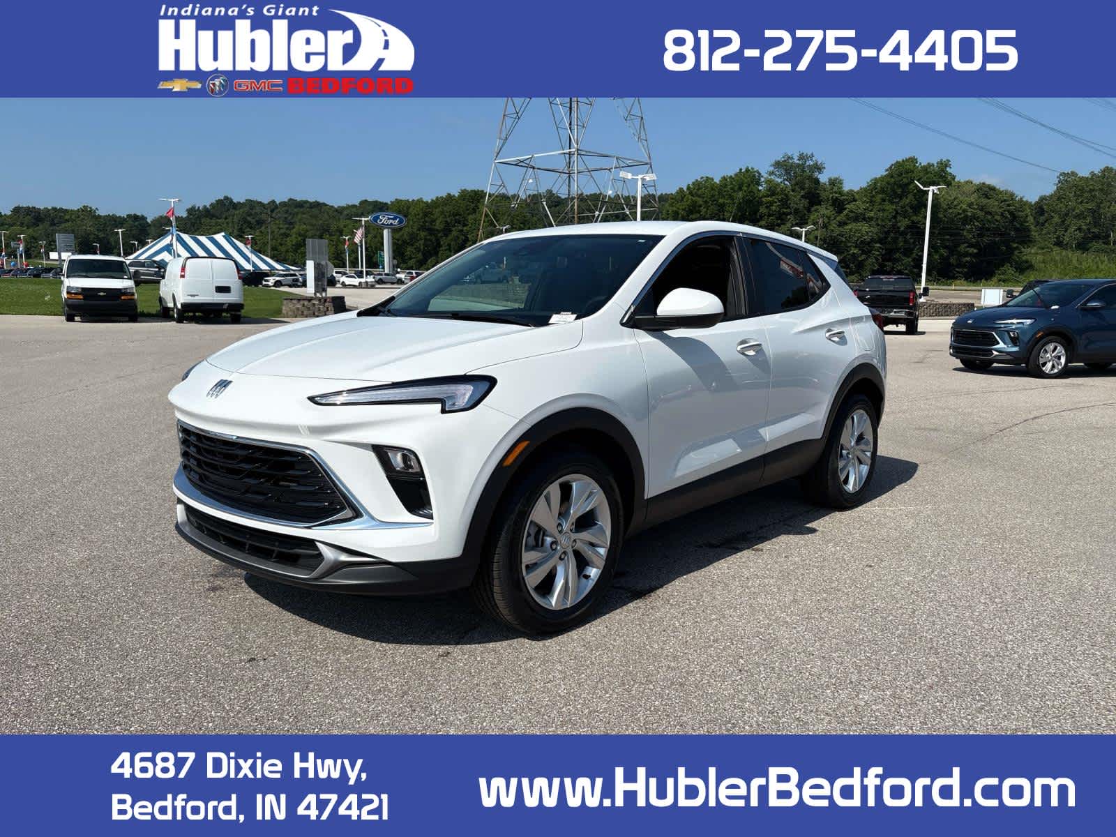 2026 Buick Encore GX Preferred in Summit White — front three-quarter view