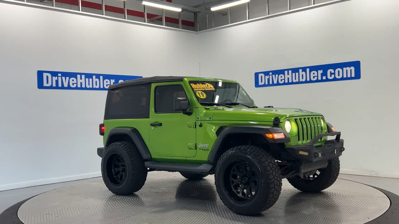 2019 Jeep Wrangler — rear three-quarter view