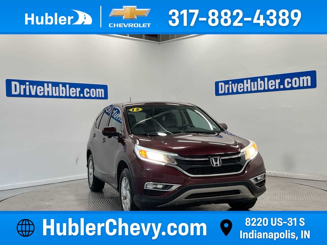 2015 Honda CR-V EX in Red — front three-quarter view