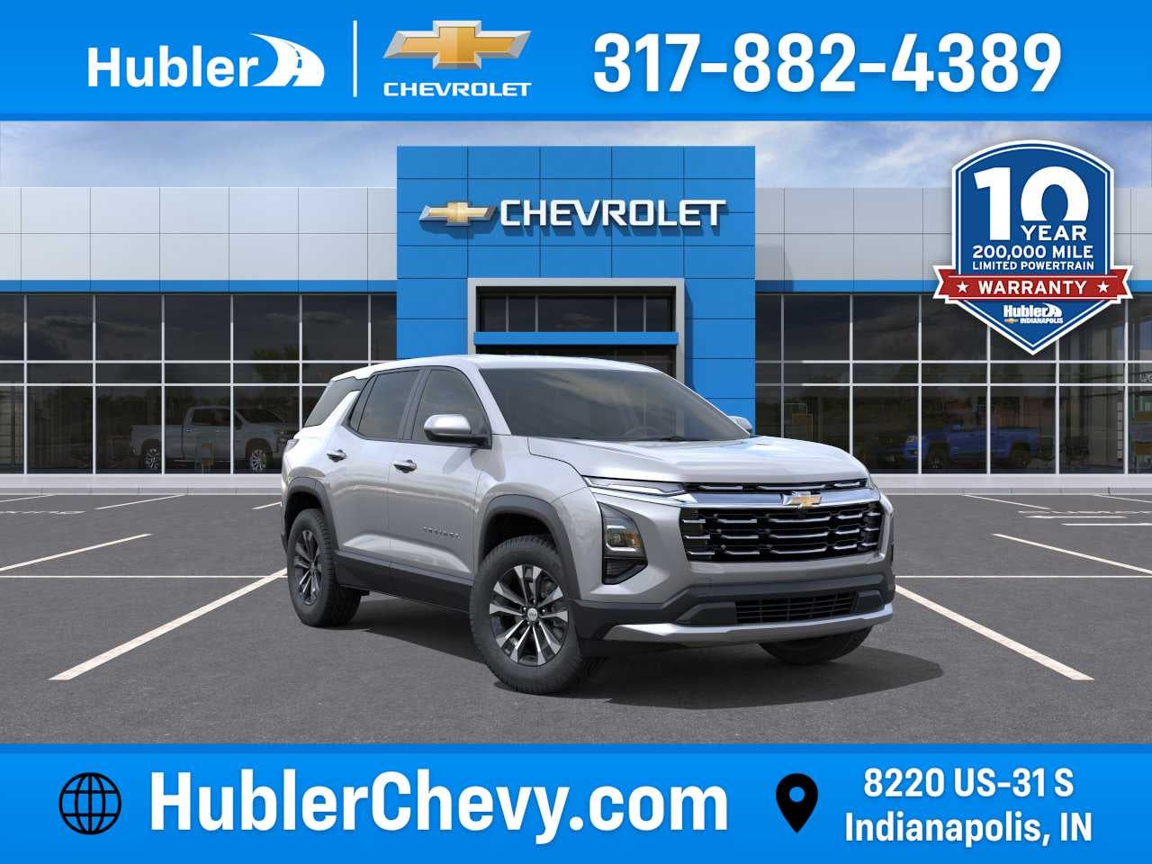 2027 Chevrolet Equinox LT in Sterling Gray Metallic — front three-quarter view