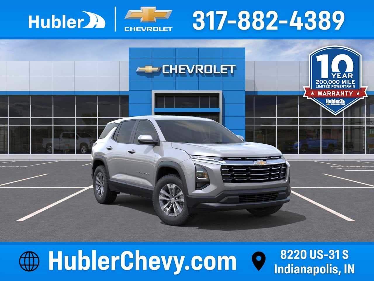 2026 Chevrolet Equinox LT in Sterling Gray Metallic — front three-quarter view