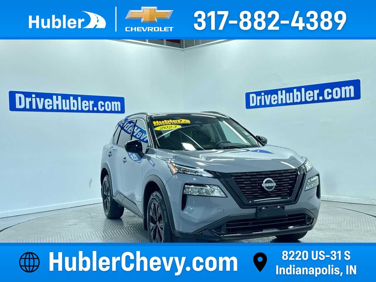 2023 Nissan Rogue SV in Gray — front three-quarter view
