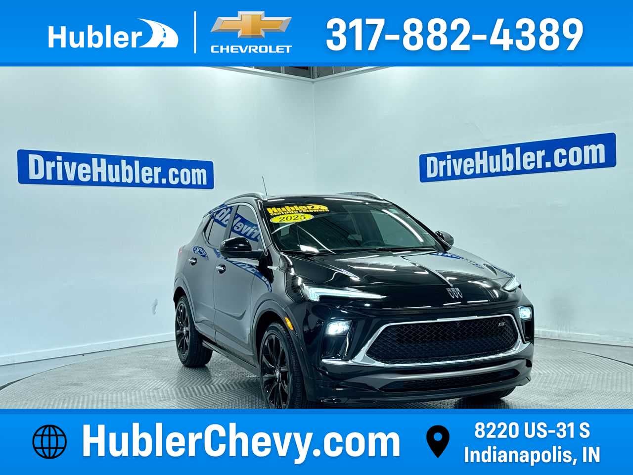 2025 Buick Encore GX Sport Touring in Ebony Twilight Metallic — front three-quarter view