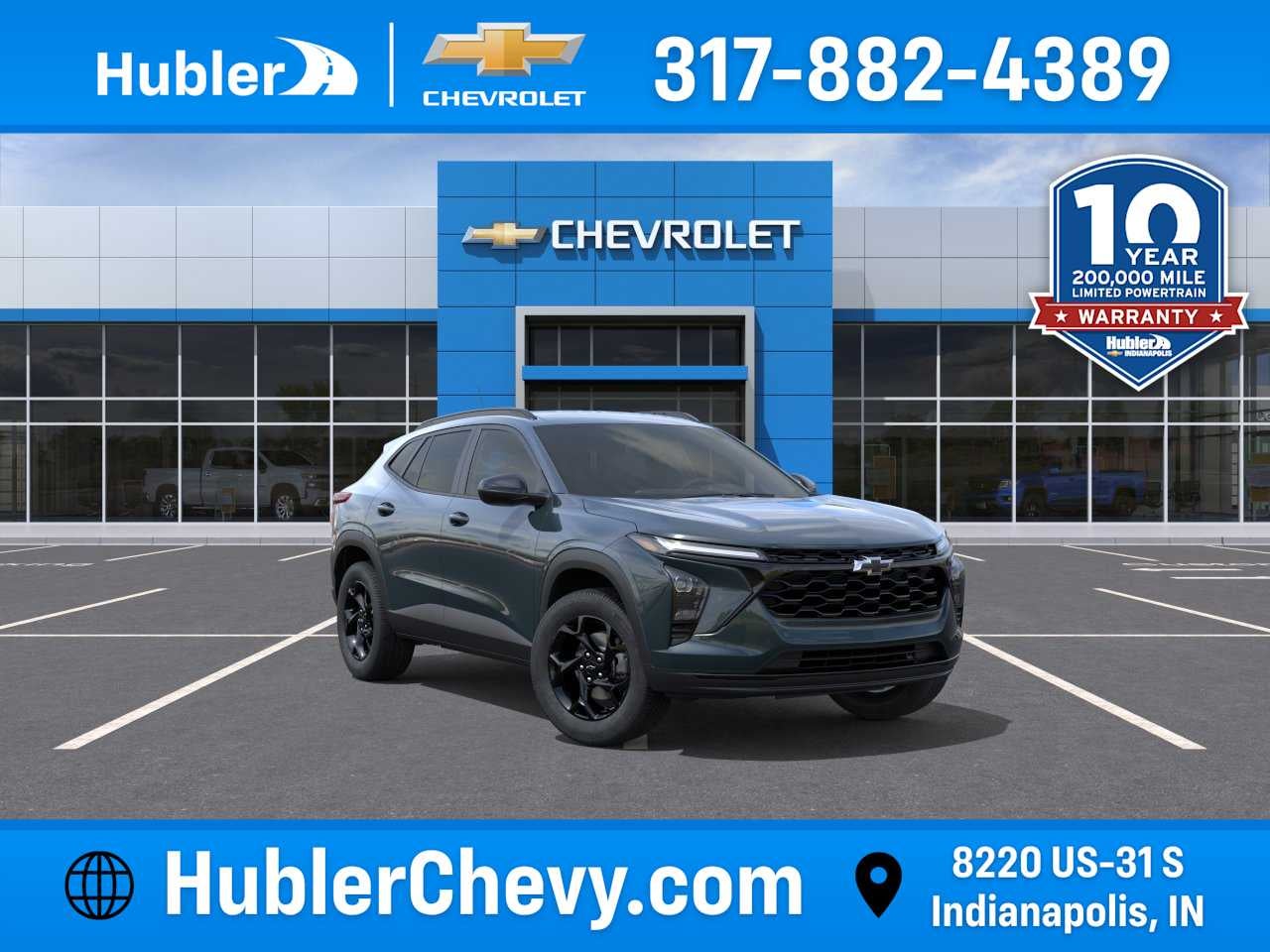 2026 Chevrolet Trax LT in Cypress Gray — front three-quarter view