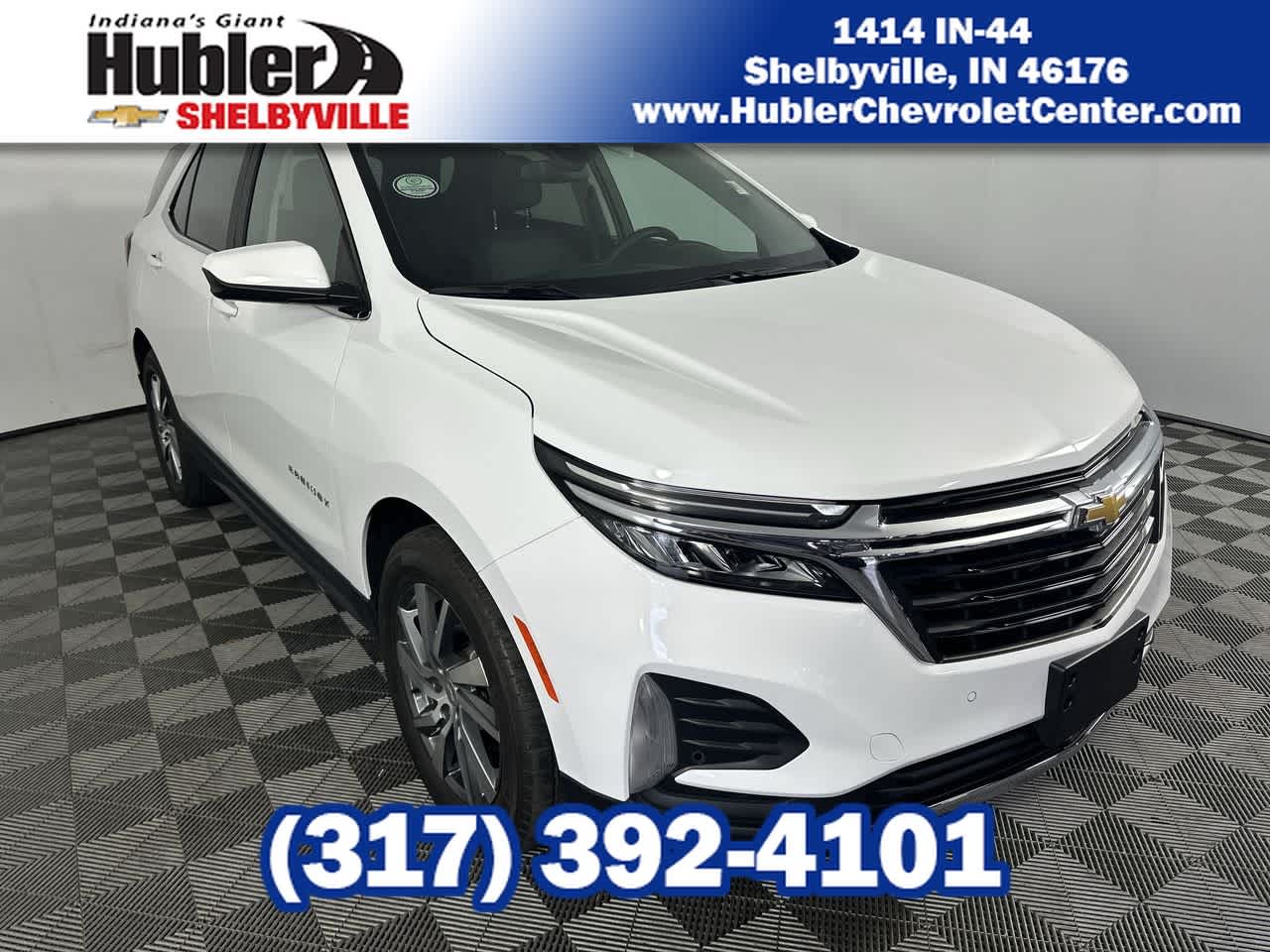 2024 Chevrolet Equinox LT in Summit White — front three-quarter view