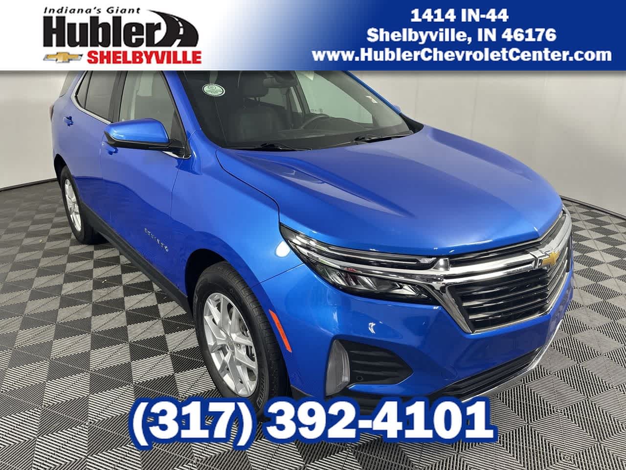 2024 Chevrolet Equinox LT in Riptide Blue Metallic — front three-quarter view