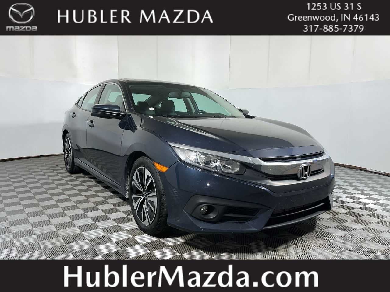 2016 Honda Civic Sedan EX-L in Gray — front three-quarter view